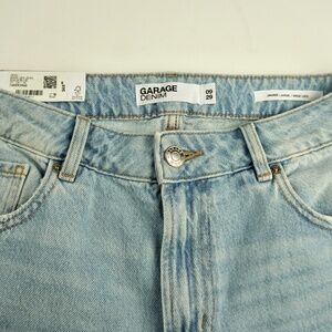 Garage Denim Jeans Size 9 29 Jambe Large Wide Leg Whiskers NEW